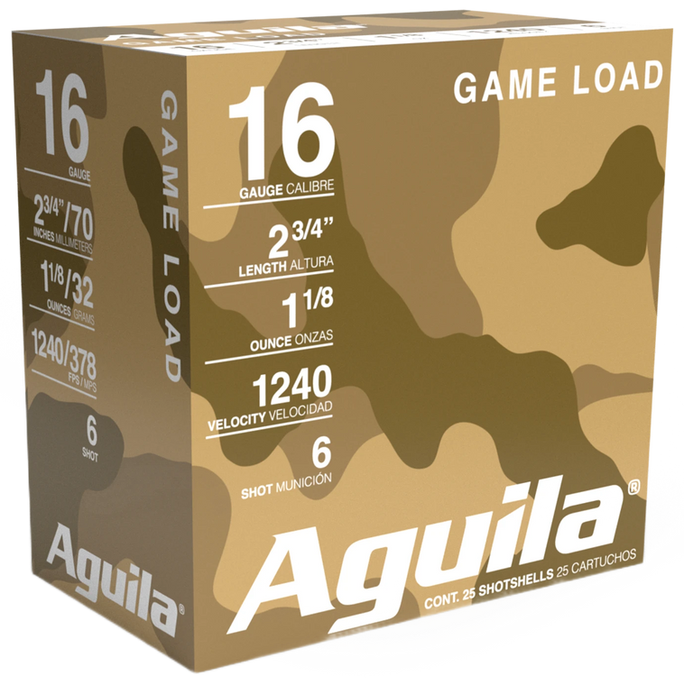 Aguila Game Load 16Gauge 2.75" 1 1/8oz