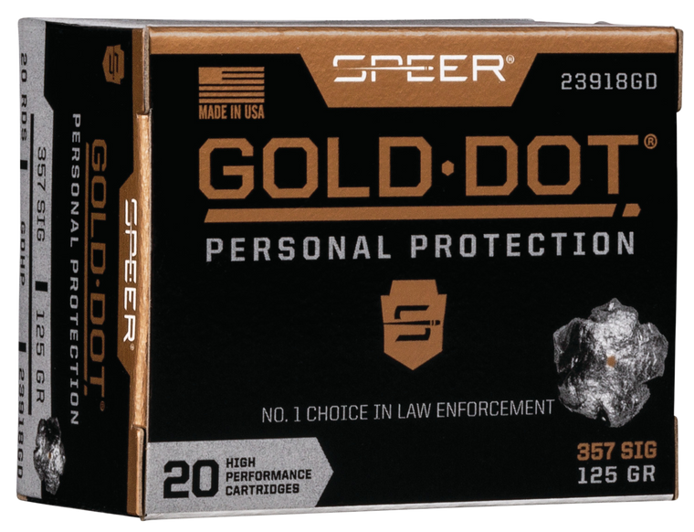 Speer Gold Dot Personal Protection 357Sig 125gr
