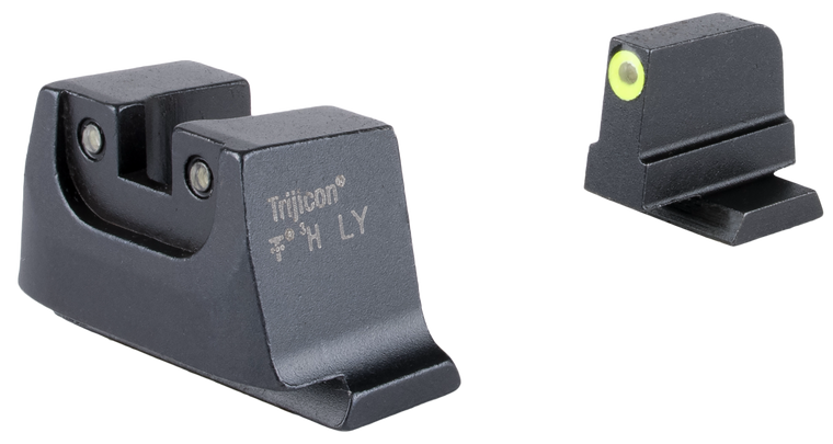 Trijicon Suppressor/Optic Height Sights Green/Tritium Yellow Outline