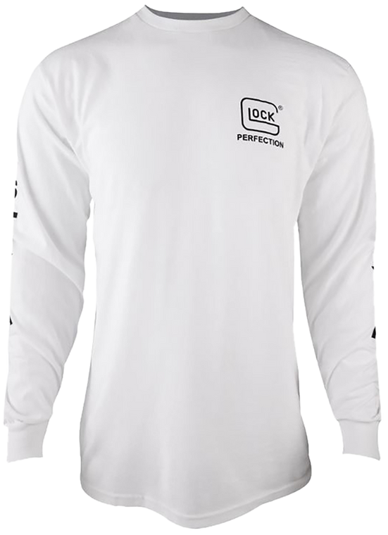 Glock Perfection Long Sleeve Tee White Pre-Shrunk