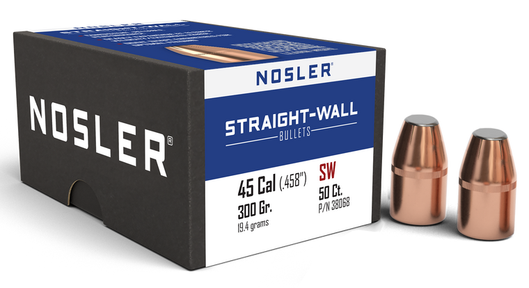 Nosler Straight Wall 458Cal 300gr Power Point