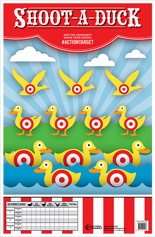 Action Target Entertainment Ducks Paper Hanging 23"