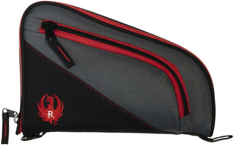 Ruger Tucson Handgun Case Black/Red/Gray Lockable Zippers