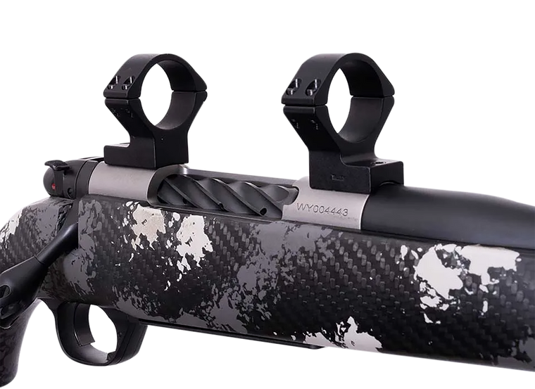 Weatherby Scope Mount/Ring Combo Matte Black Alloy