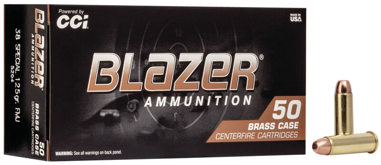 CCI Blazer Brass Handgun 38Special 125gr Full