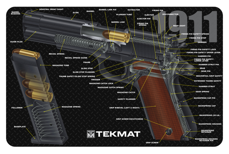 TekMat Cleaning Mat Multi-Color Rubber 11"x17" 1911