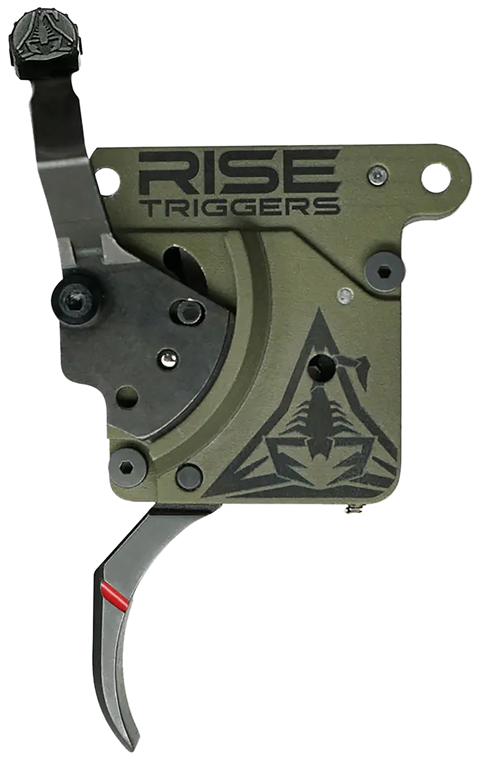 Rise Armament Reliant Trigger Black/Green Curved