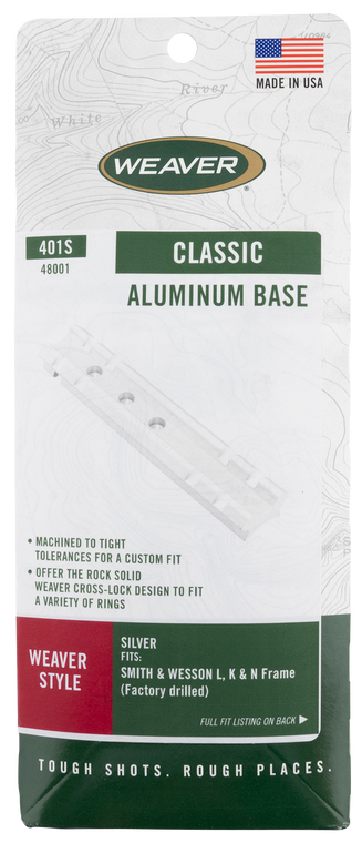 Weaver Mounts Top Mount Base 401S Silver