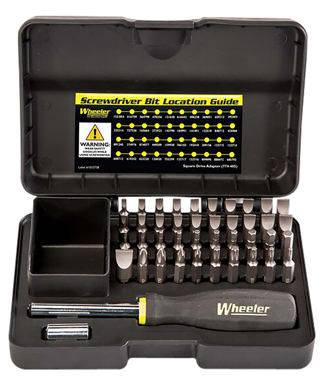 Wheeler Gunsmithing Screwdriver Set Black 43 Pieces