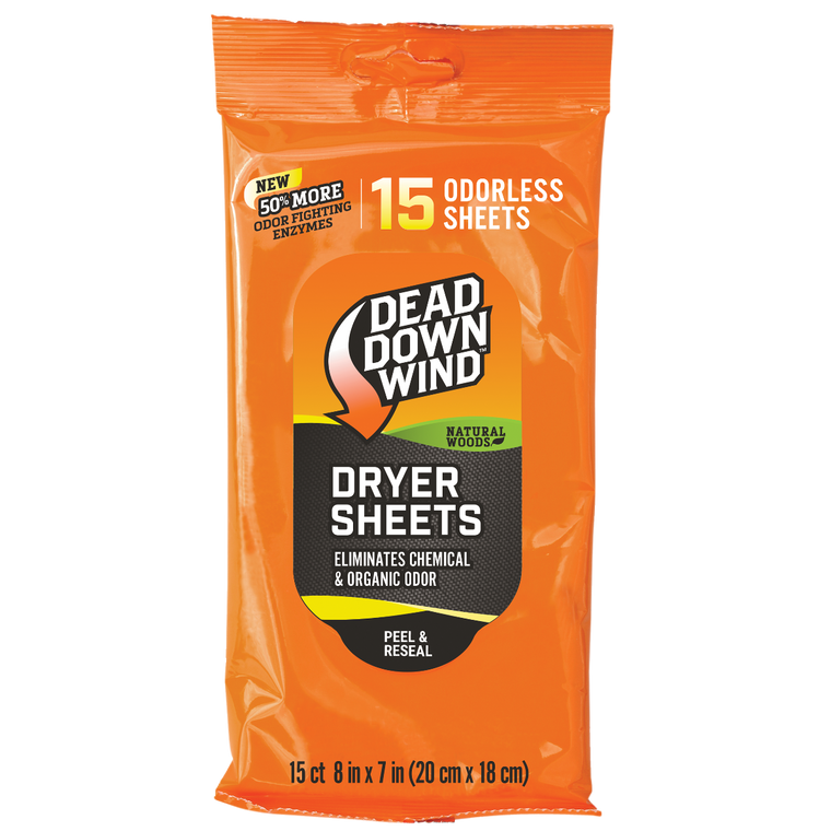 Dead Down Wind Dryer Sheets Cover Scent