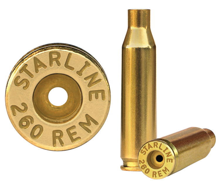 Starline Brass Unprimed Cases Rifle 260 Rem