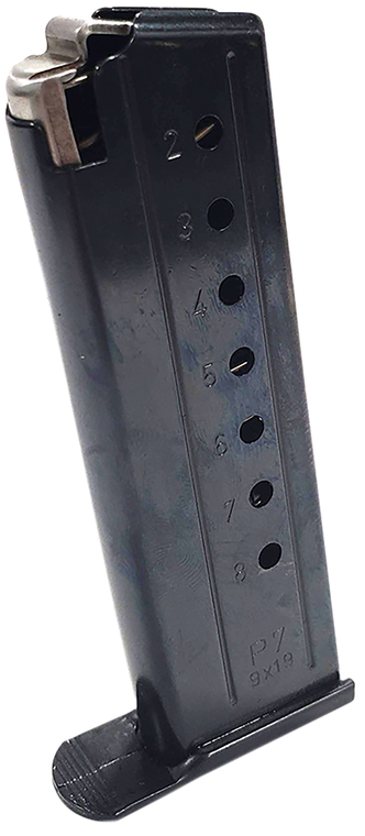 HK 8rd 9mm Fits H&K P7PSP Black