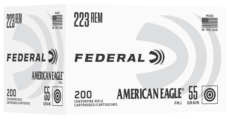 Federal American Eagle 223Rem 55gr Full Metal
