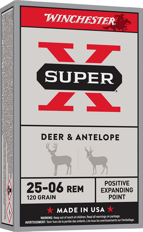 Winchester Ammo Super X 25-06Rem 120gr Positive