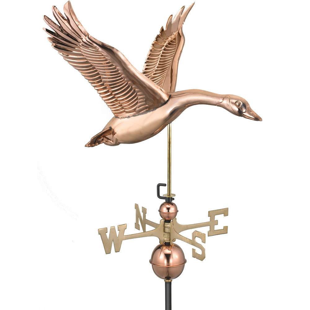 Feathered Goose Copper Weathervane