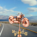 Classic Motorcycle Copper Weathervane Outside