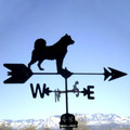 Huskey Silhouette Steel Weathervane