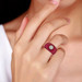 Beetroot Dome Ring