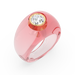 Crystal Rose Dome Ring