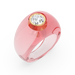 Crystal Rose Dome Ring