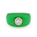 Classic Emerald Dome Ring