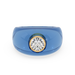 Denim Blue Dome Ring