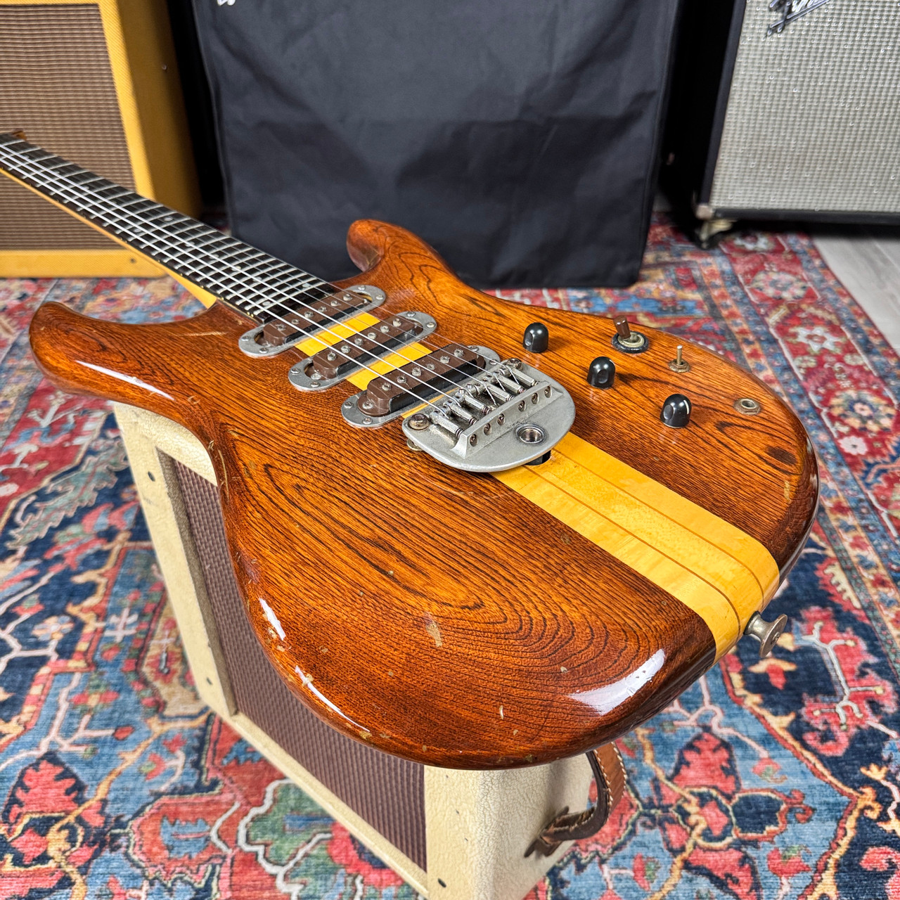 Video* 1980 Greco GOII 700 Neck Through - Ash Body