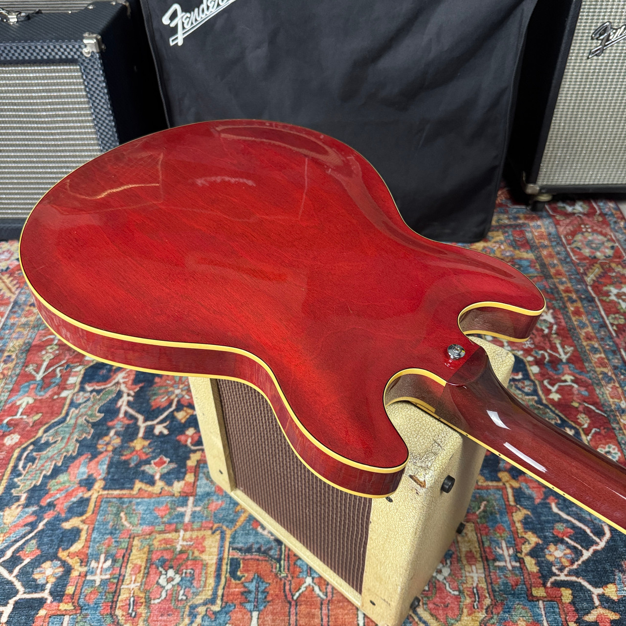 T*E様 【YAMAHA SA700 Super Axe】ヴィンテージ ES-3 Yamaha SA700 Super Axe ES335 Style Semi Hollowbody Persimmon Red