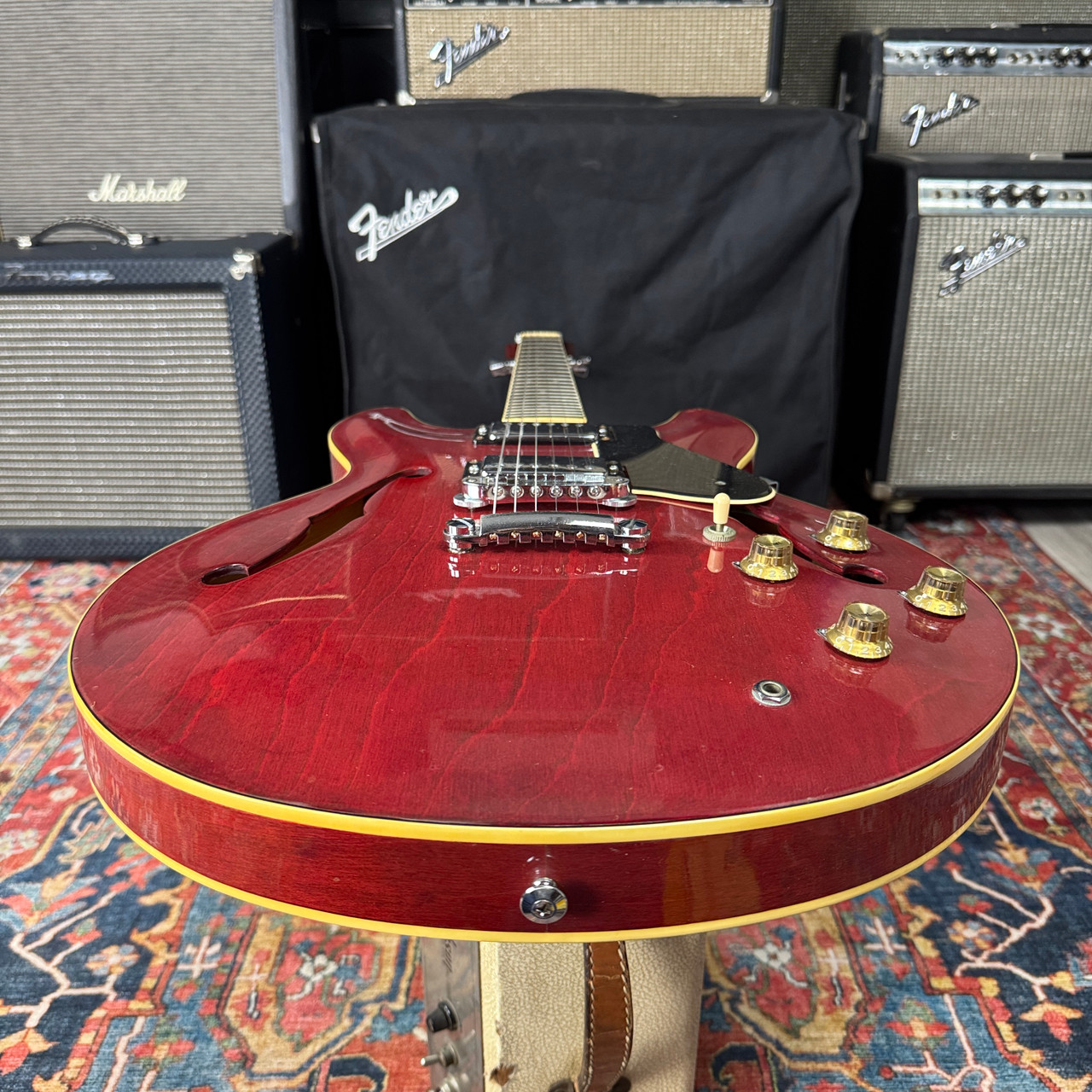 T*E様 【YAMAHA SA700 Super Axe】ヴィンテージ ES-3 Yamaha SA700 Super Axe ES335 Style Semi Hollowbody Persimmon Red