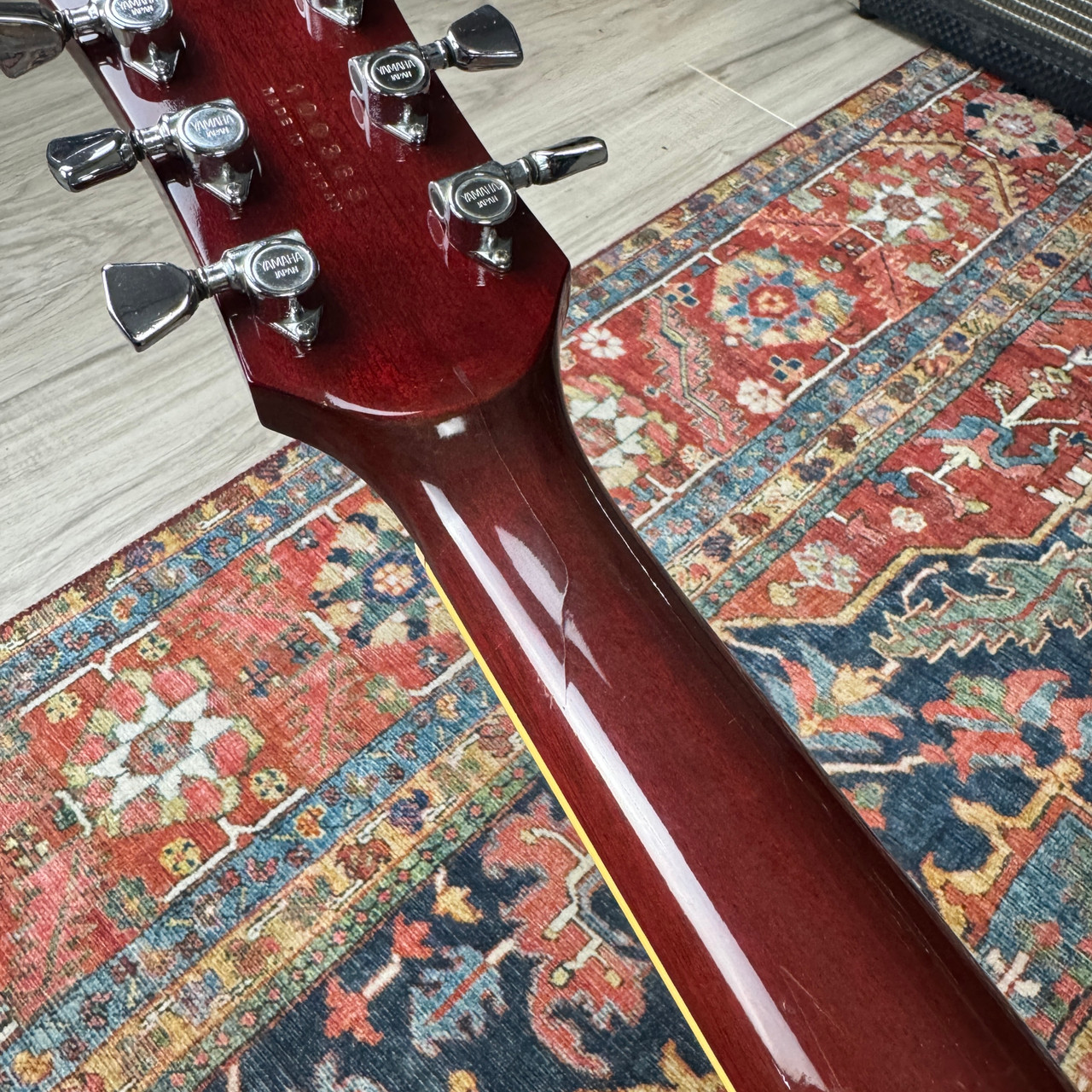 Yamaha SA700 Super Axe ES335 Style Semi Hollowbody Persimmon Red