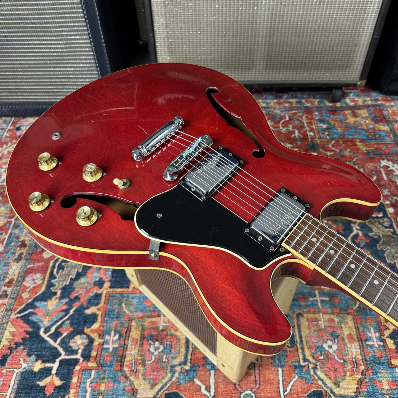 Yamaha SA700 Semi Hollowbody ES335 Type 1981 Persimmon Red