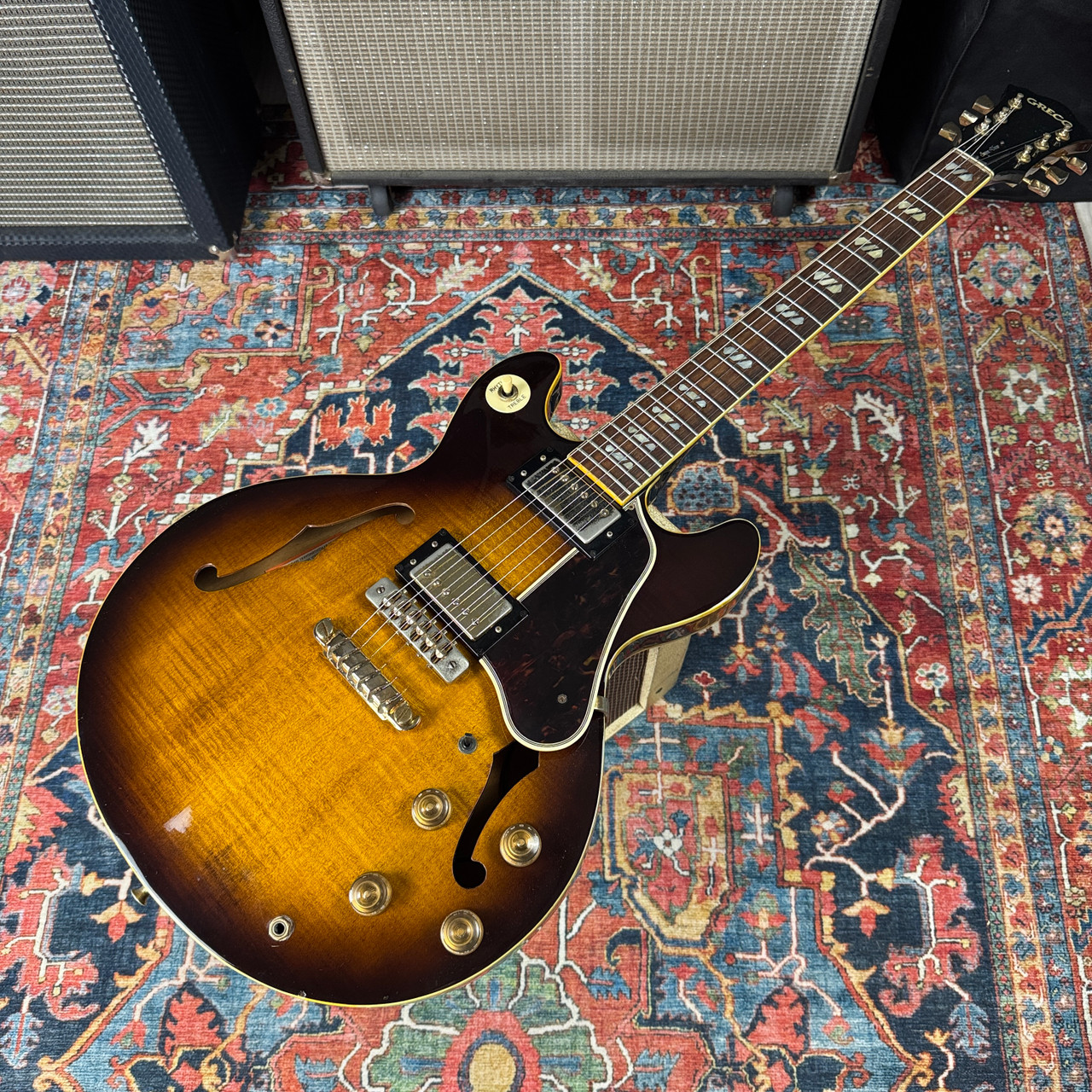 Greco SV800S Super View Semi Hollowbody ES339 Style Maxon PU2