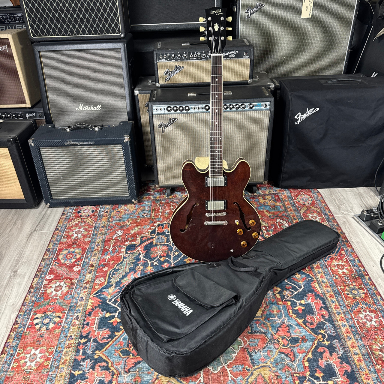 Orville By Gibson ES-335 Dot 1992 Lacquer USA Pickups MIJ - Walnut