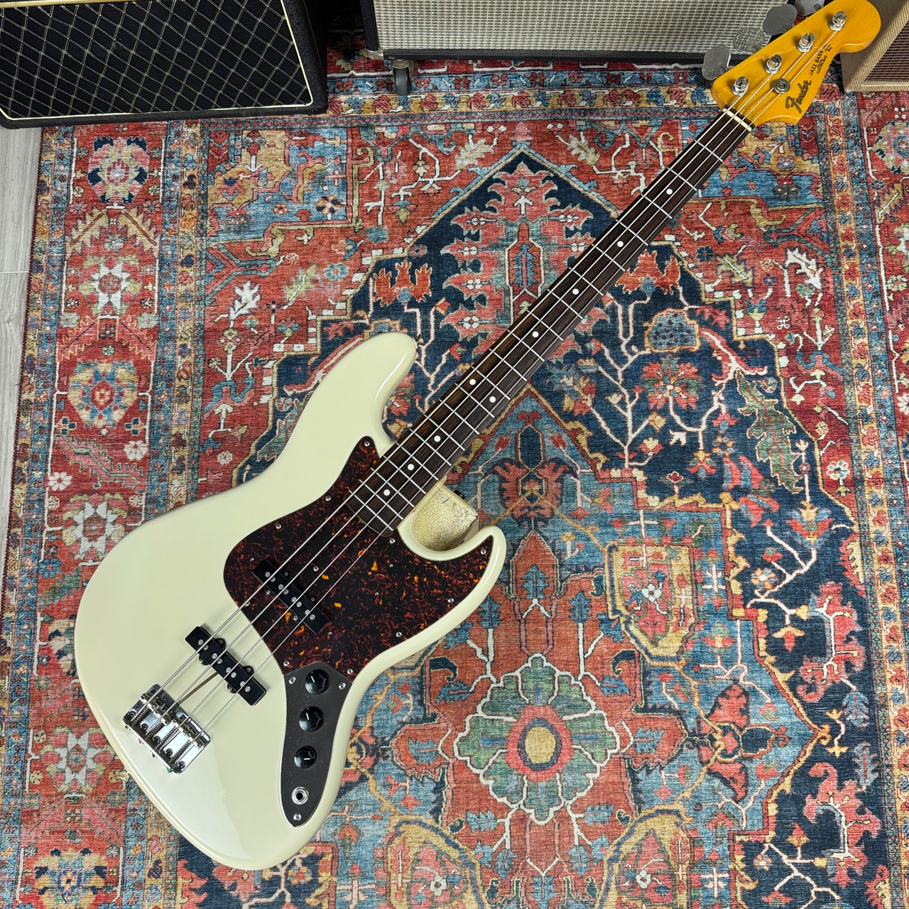Fender '62 Reissue Jazz Bass JB-62 Vintage Series Olympic White