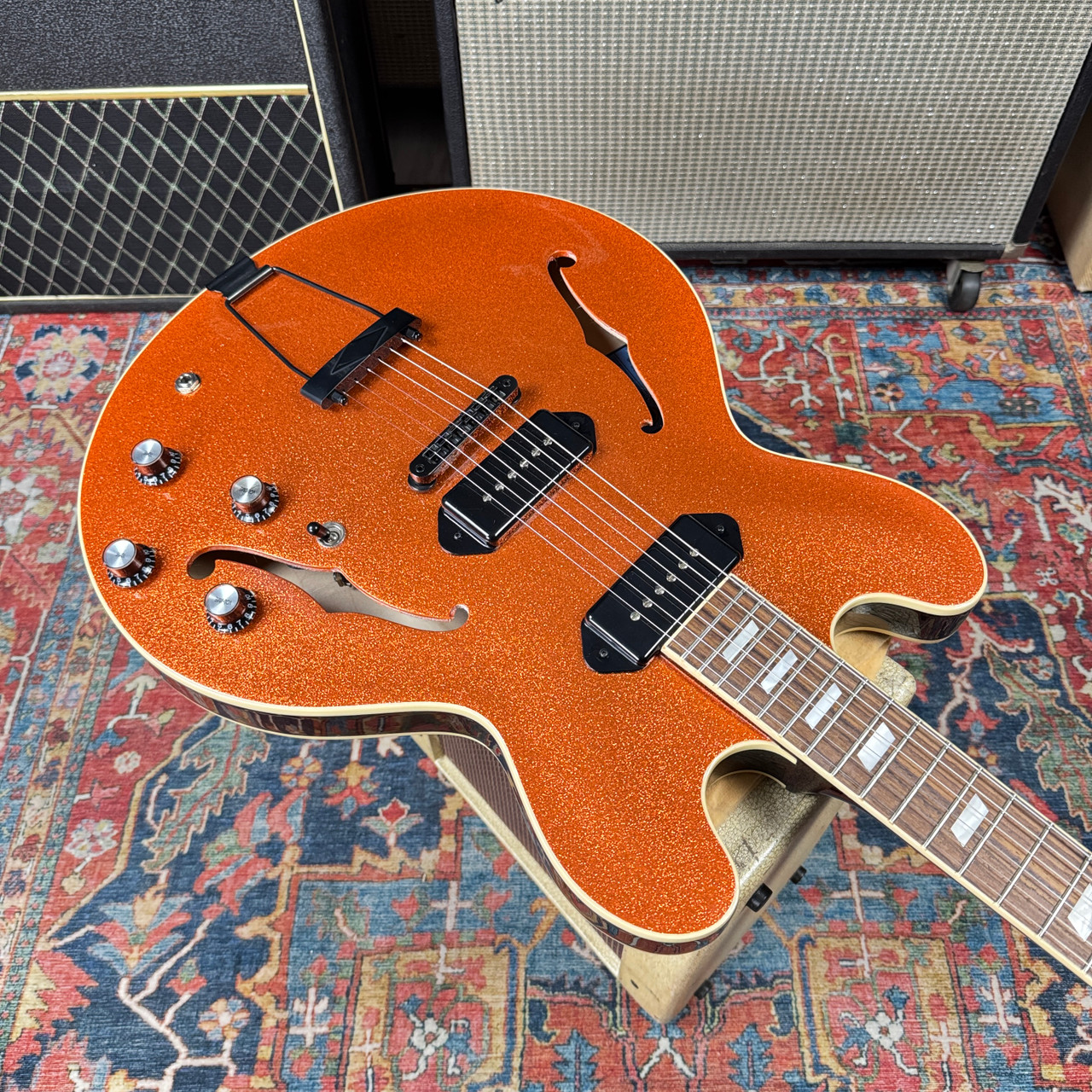 k1ricoさん 専用Epiphone usa casino 2021年製 Epiphone USA Casino 1 of 1 Custom Order Orange Sparkle - 2021
