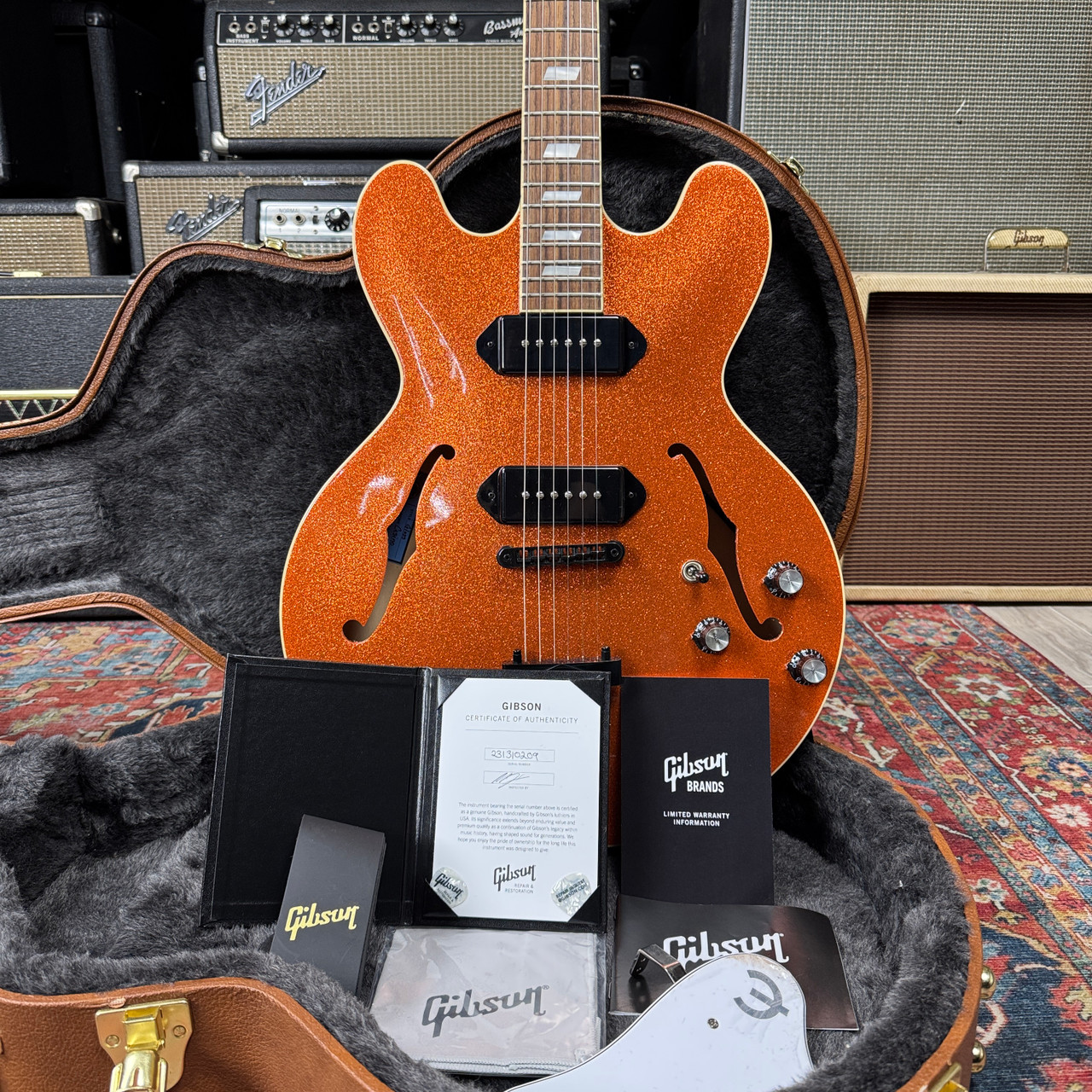 k1ricoさん 専用Epiphone usa casino 2021年製 Epiphone USA Casino 1 of 1 Custom Order Orange Sparkle - 2021