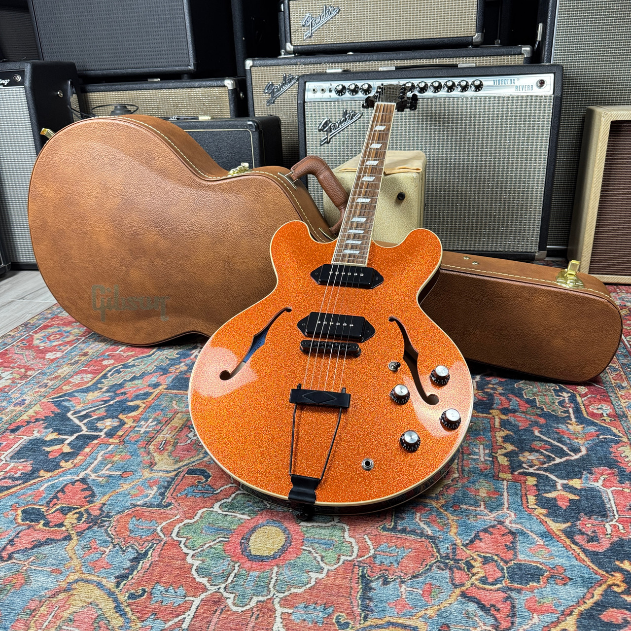 Epiphone USA Casino 1 of 1 Custom Order Orange Sparkle - 2021
