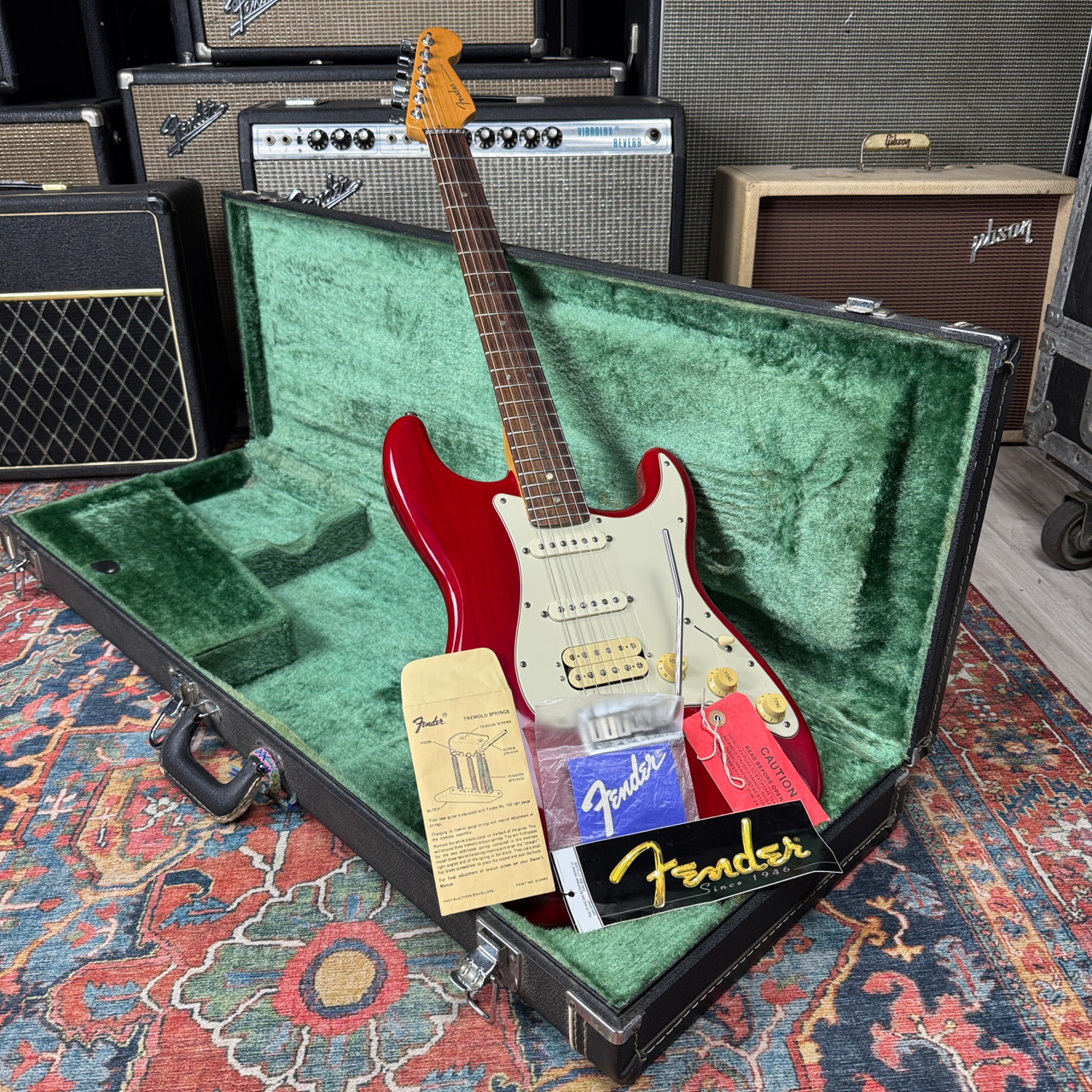 ギター Fender American Delax 1998 Fender American Deluxe HSS Stratocaster w/Roller Nut & HSC