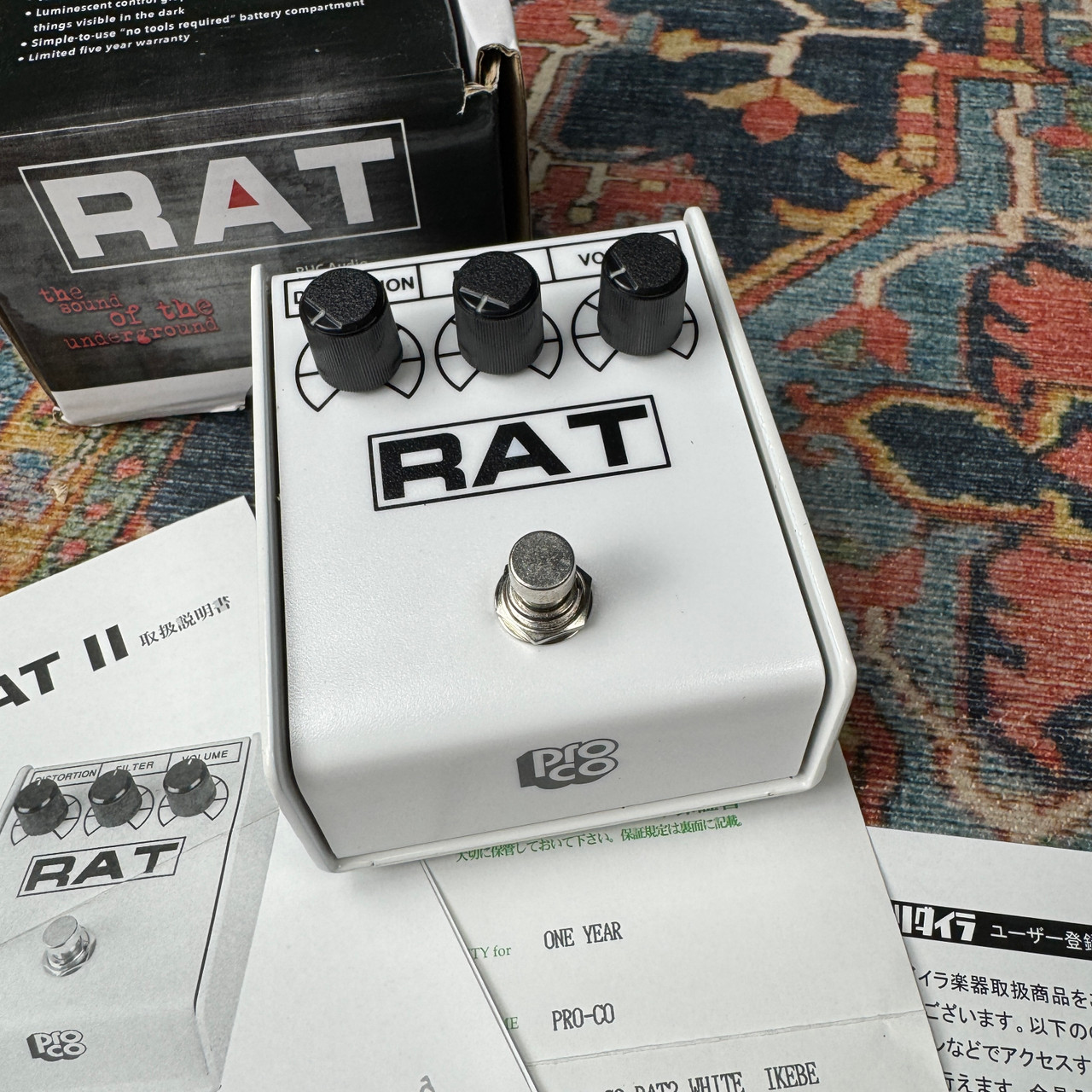 PROCO RAT2 WHITE（IKEBE） Pro-co RAT 2 WHITE IKEBE 40th Anniversary Distortion pedal