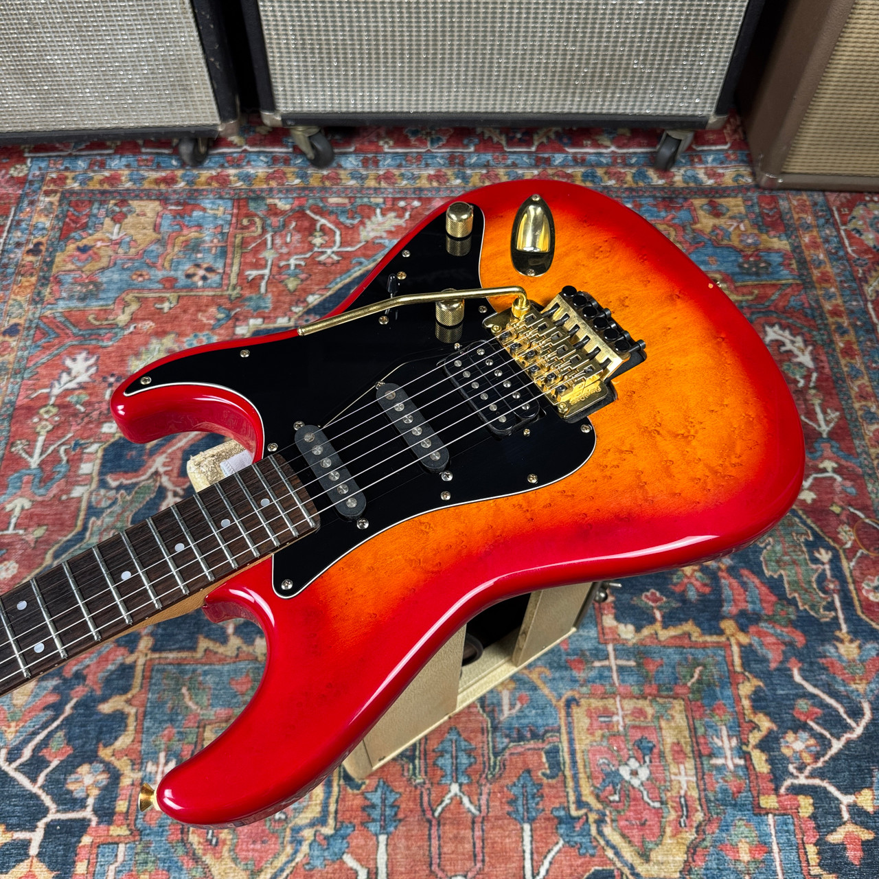 1989 Fender Pro Feel Stratocaster Model STR-75 w/Floyd Rose MIJ