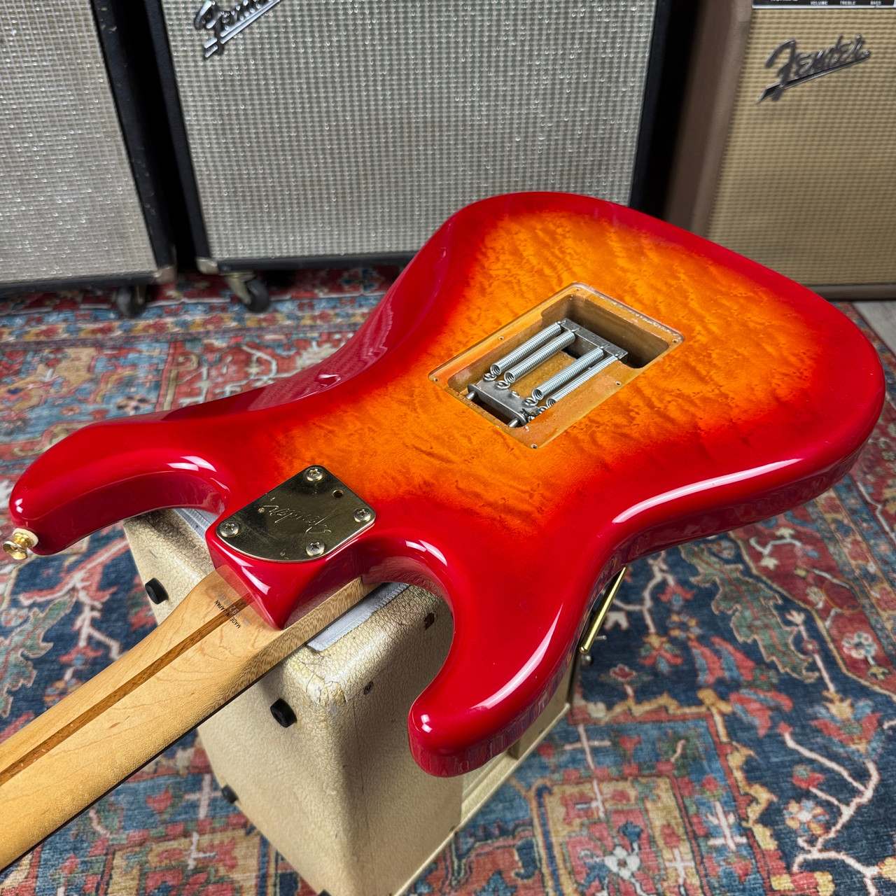 1989 Fender Pro Feel Stratocaster Model STR-75 w/Floyd Rose MIJ