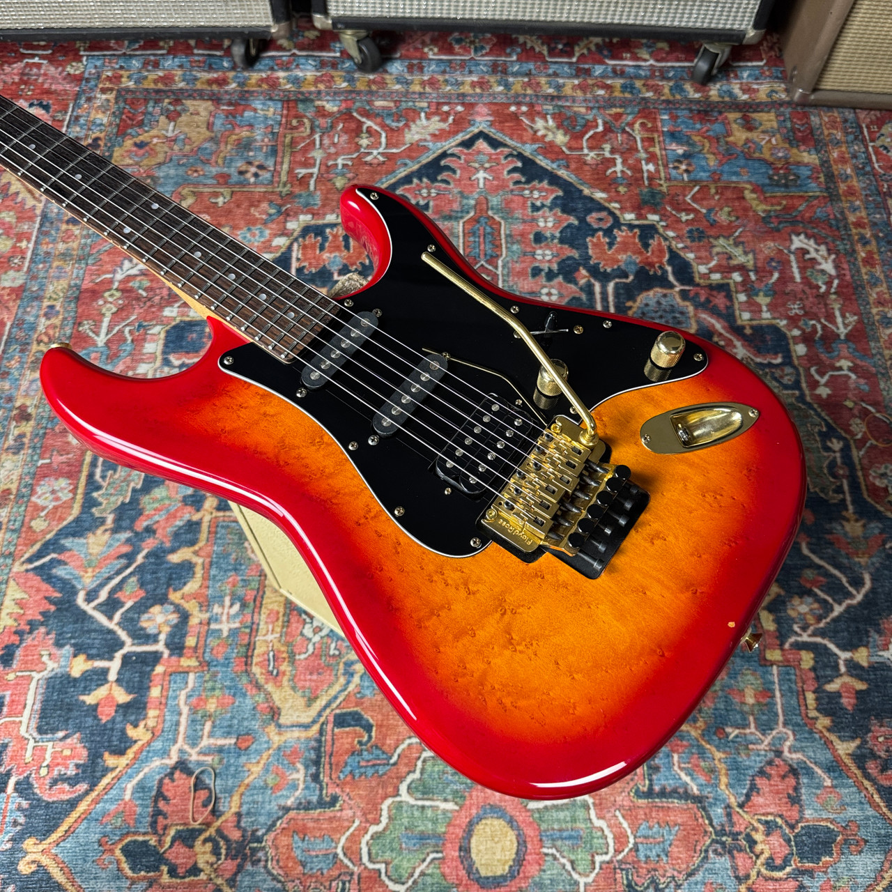 1989 Fender Pro Feel Stratocaster Model STR-75 w/Floyd Rose MIJ