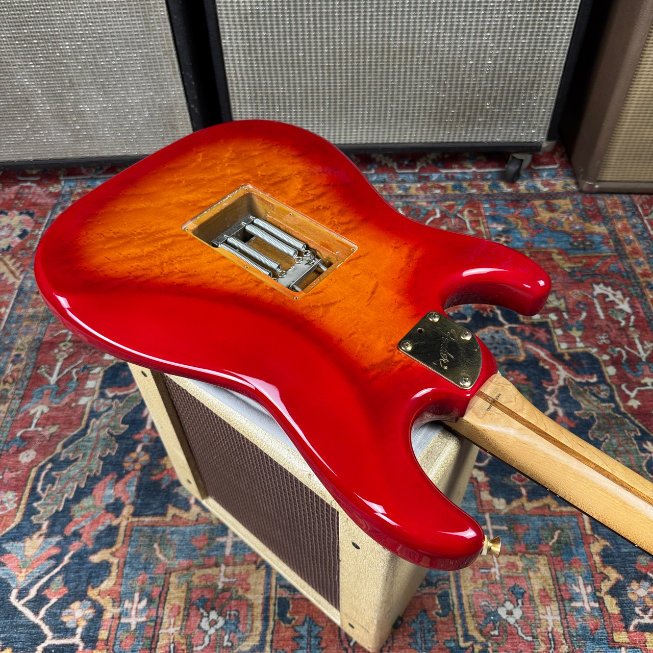 1989 Fender Pro Feel Stratocaster Model STR-75 w/Floyd Rose MIJ