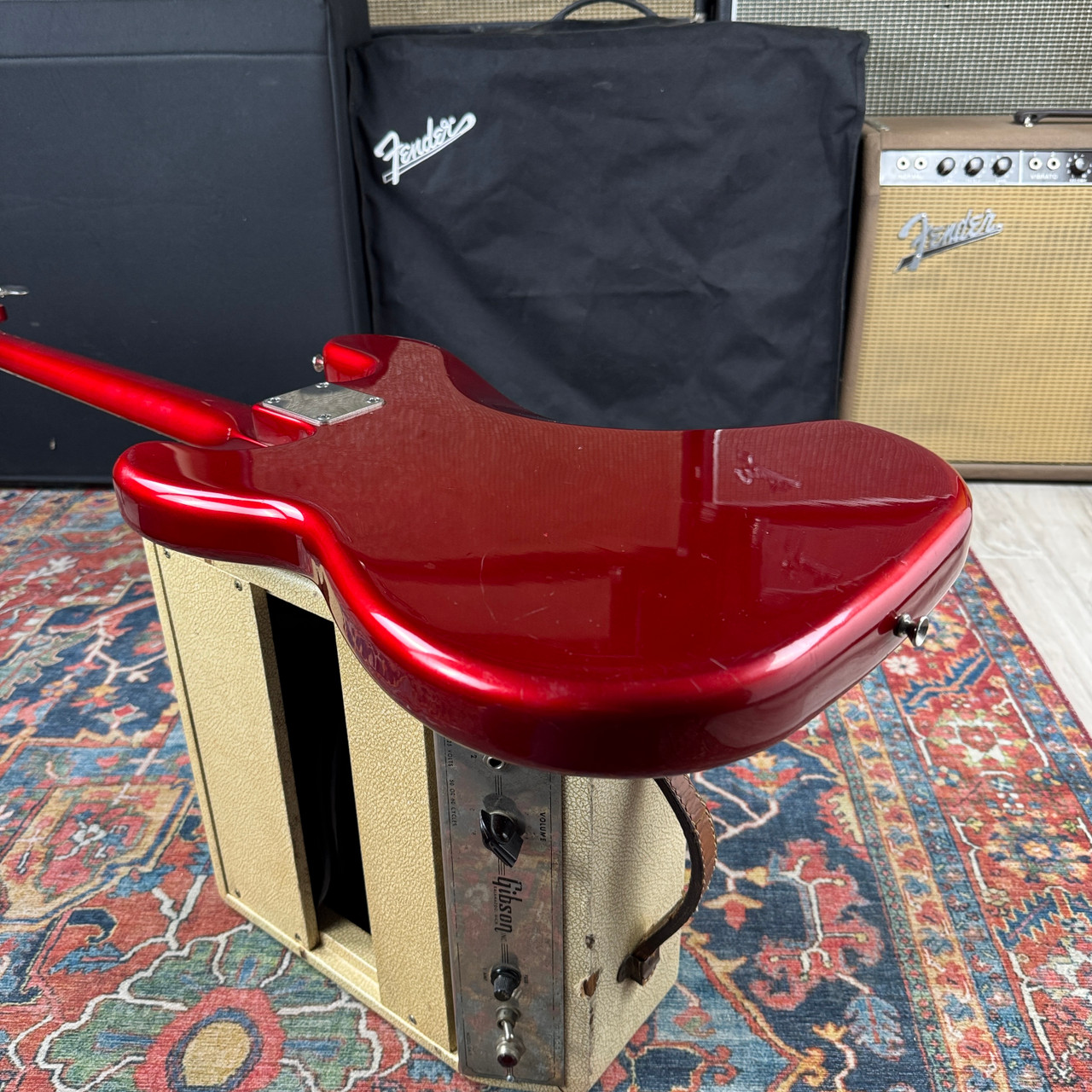 Yamaha PB400RA Pulsar Precision Bass Candy Apple Red - 1989