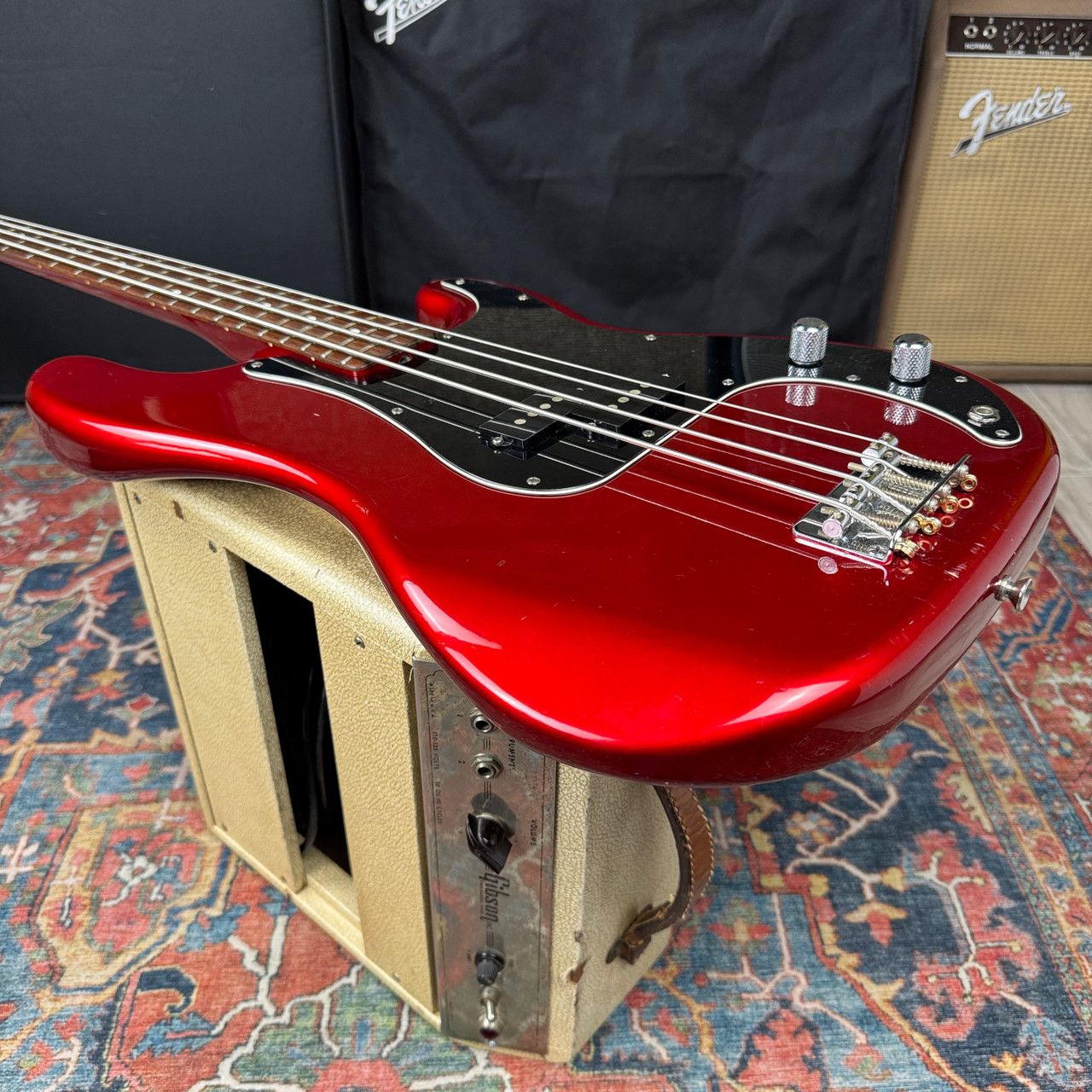 Yamaha PB400RA Pulsar Precision Bass Candy Apple Red - 1989
