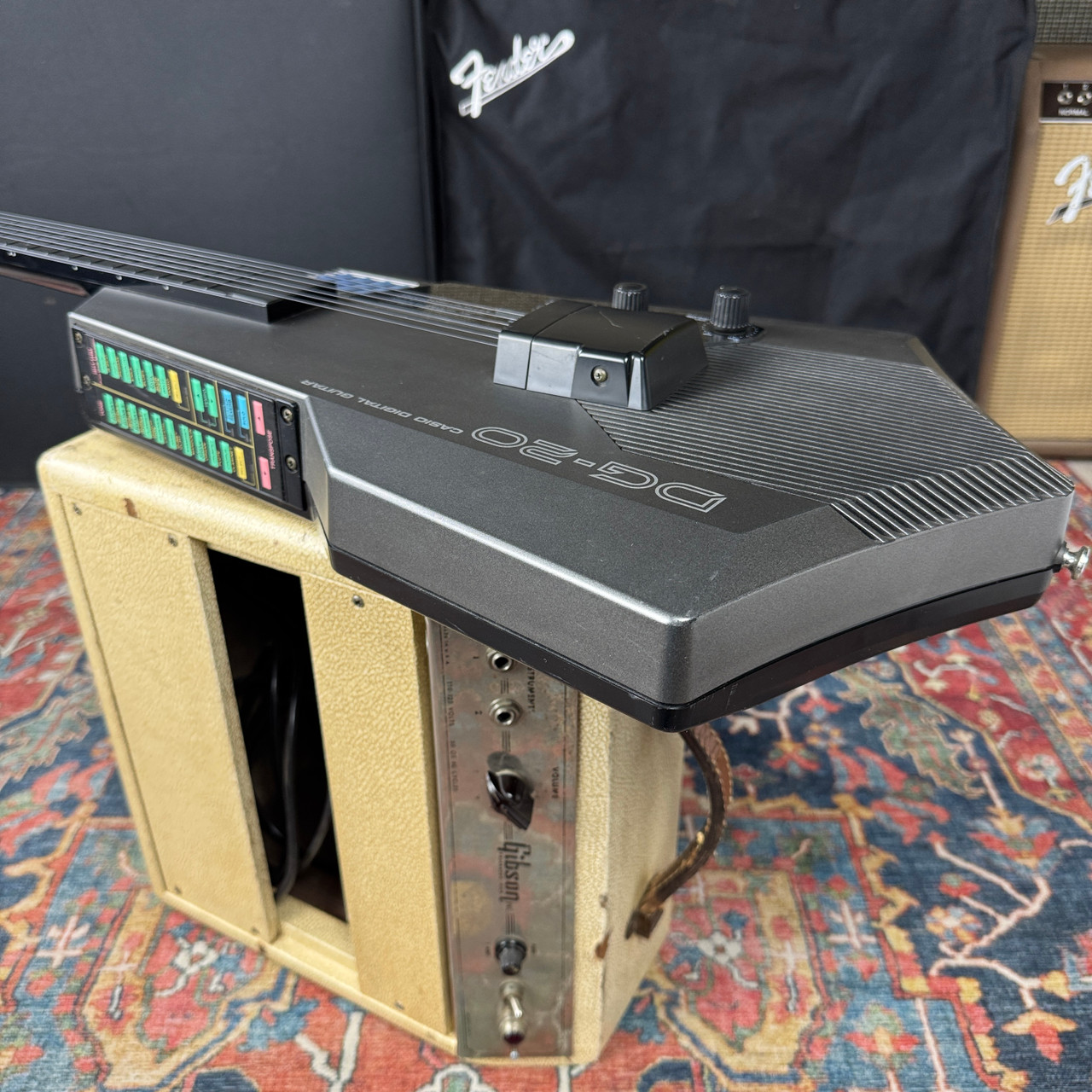 Casio DG-20 Digital MIDI Guitar Synthesizer Fully Operational - 1980s