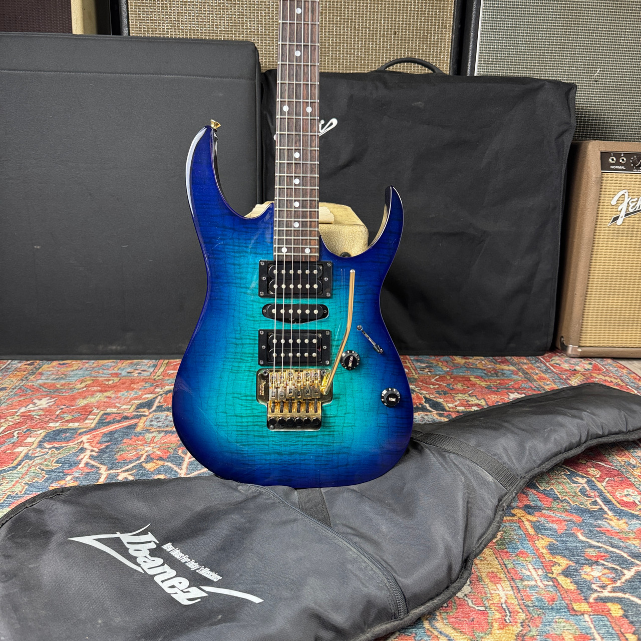 Video* Ibanez RG370MS Super Strat HSH Gravure by Fujigen - 1994
