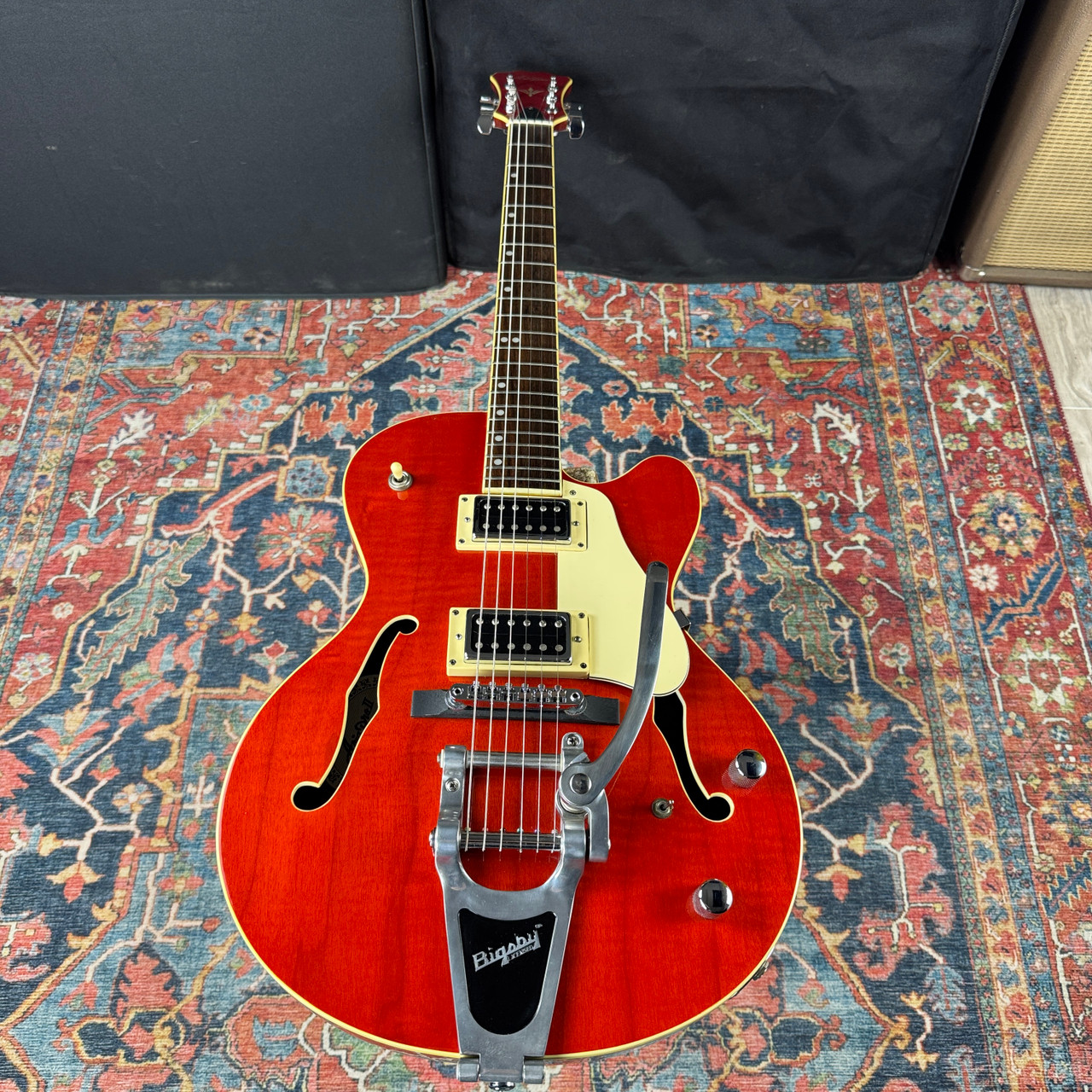 Aria Pro II Semi Hollow Electric w/Bigsby Model FA75 - 2006