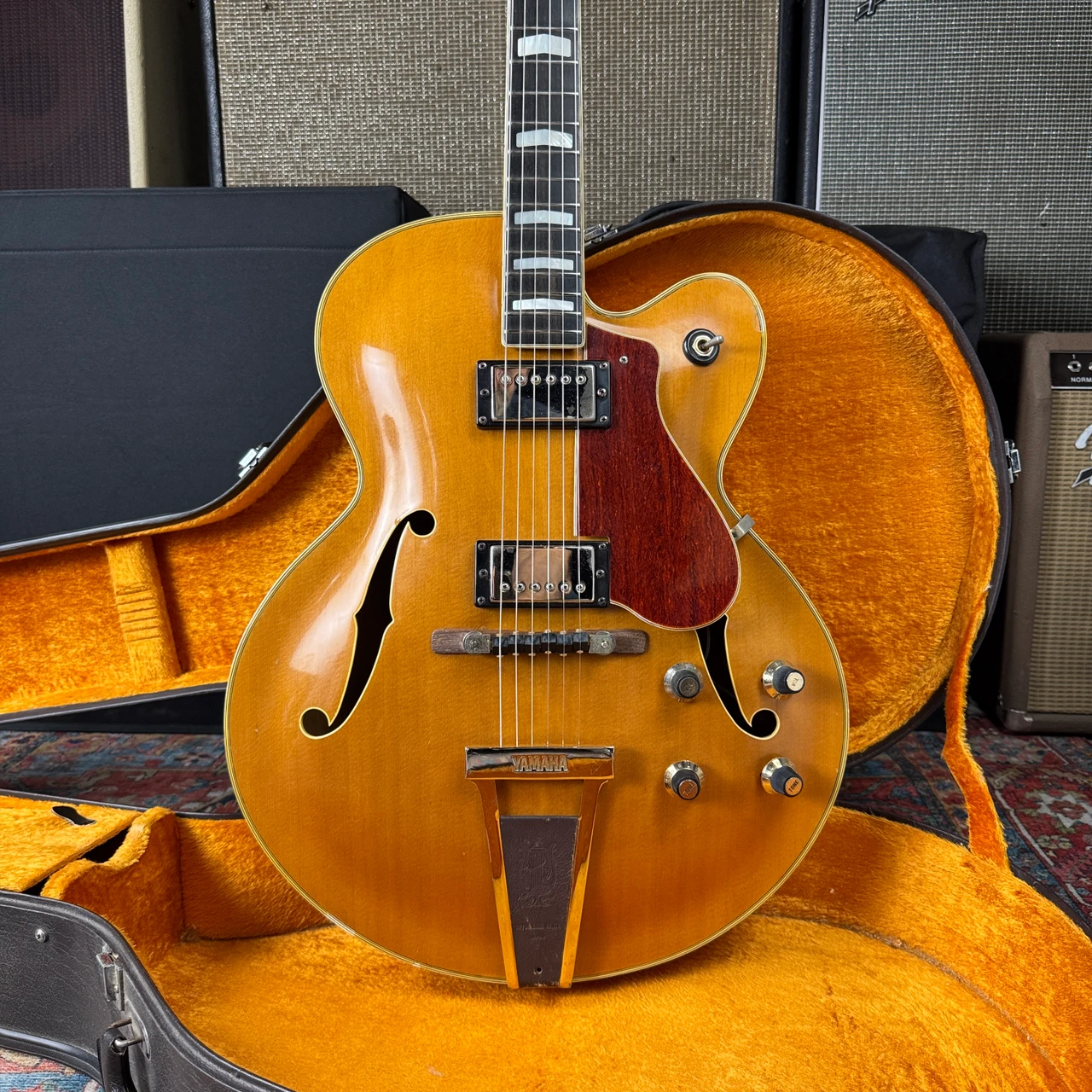 YAMAHA AE-18 フルアコ Yamaha AE18 Hollowbody Jazz Box w/HSC Blonde - 1972-1976