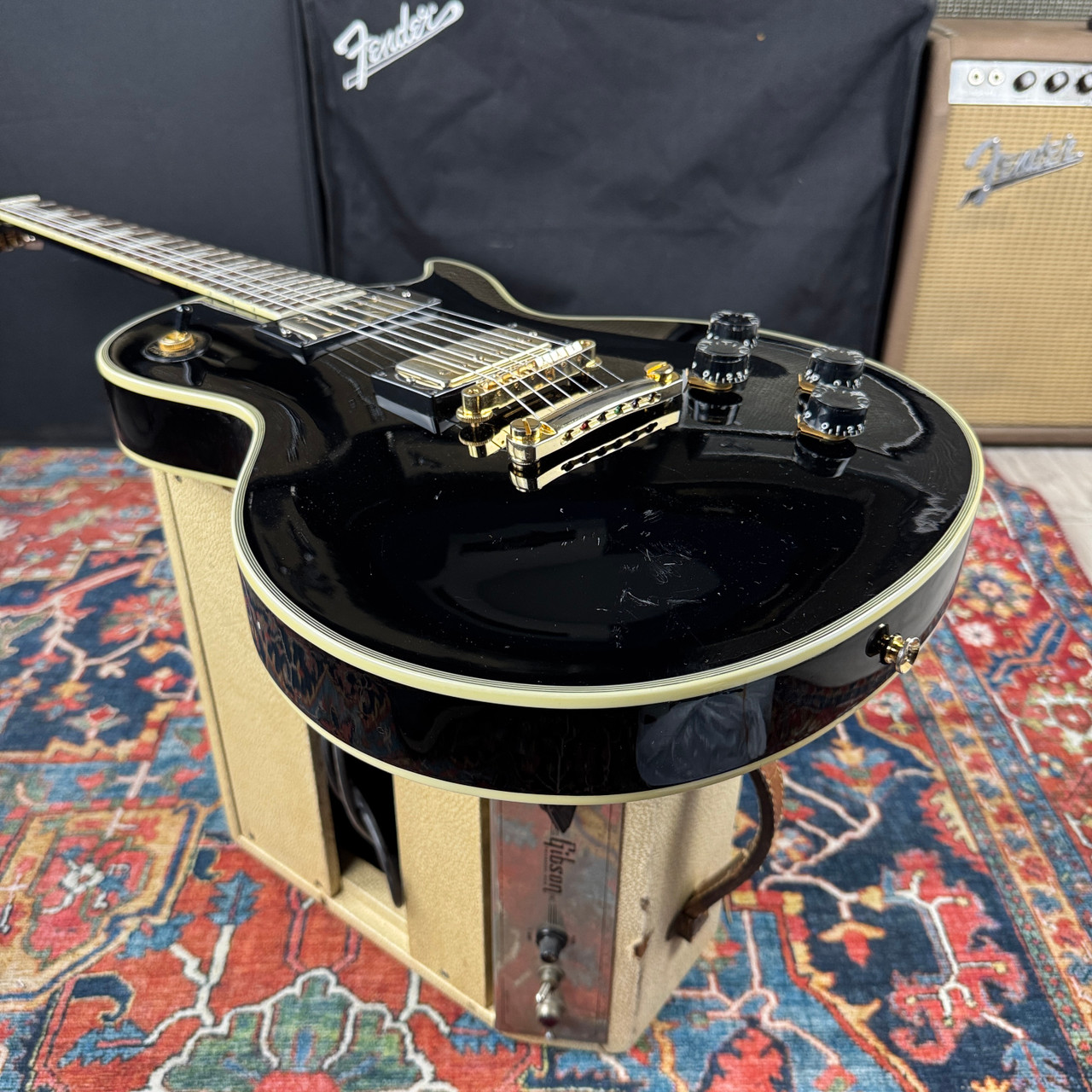 Fernandes/Burny RLC-55 Les Paul Custom Black - 1998